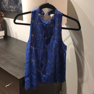 Beautiful blue lace top